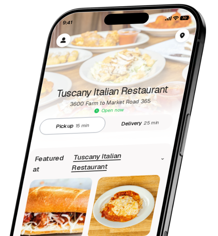 Tuscany Italian Restaurant app preview