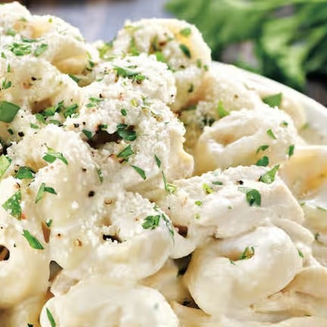 Tortellini Alfredo.