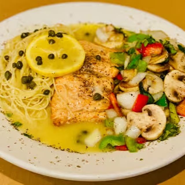 Salmon Piccata.