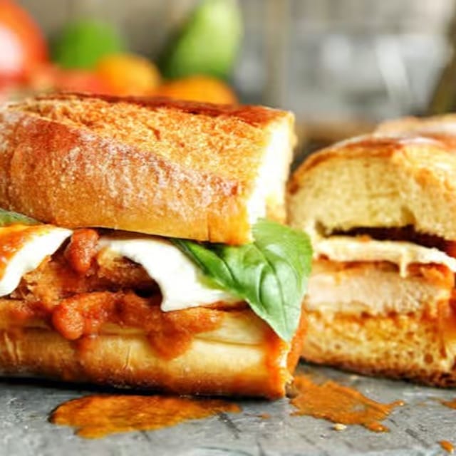 Chicken Parmigiana Sub.