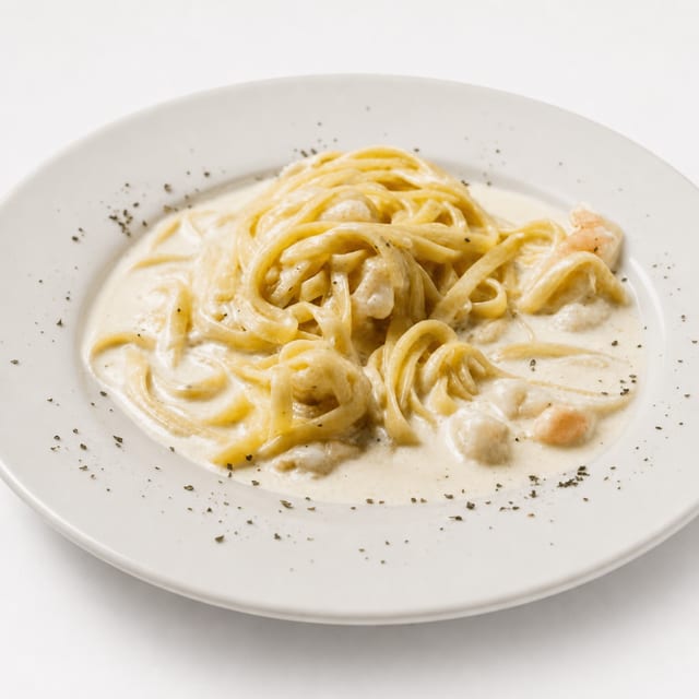 Shrimp Fettuccine Alfredo.