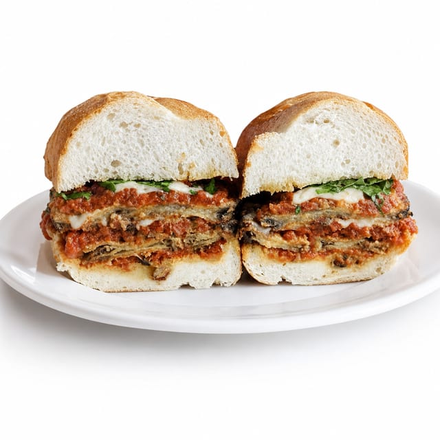 Eggplant Parmigiana Sub.