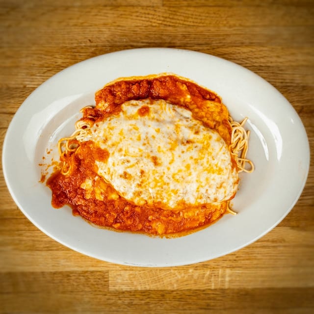 Chicken Parmigiana Lunch.