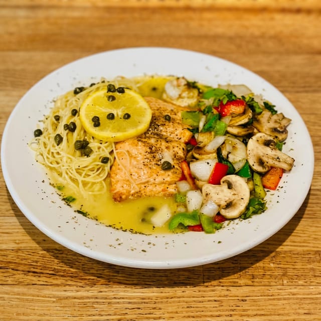 Salmon Piccata.