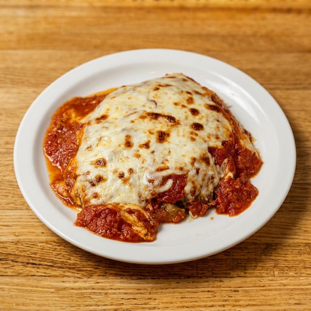 Eggplant Parmigiana.